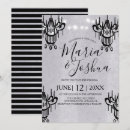Search for october wedding invitations Black and white