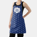 Search for chanukah menorah aprons Blue