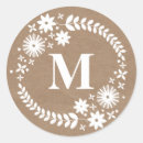 Search for monogram wreath stickers Wildflowers