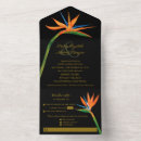 Search for paradise wedding invitations Bird of paradise