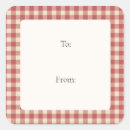 Search for red gingham stickers Vintage