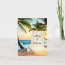 Search for romantic beach wedding invitations Palm trees