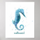Search for watercolor seahorses posters For kids