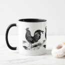 Search for black and white rooster mugs Country