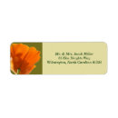 Search for orange poppy return address labels Green
