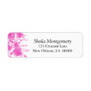 Search for pretty return address labels Pink roses