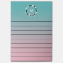 Search for turquoise post it notes Feminine