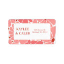 Search for pink daisy return address labels Groovy