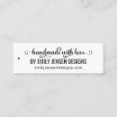 Search for handmade with love business cards Professional