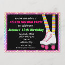 Search for roller skating invitations Colourful
