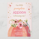 Search for pink gold pumpkin invitations Autumn