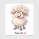 Search for fluffy sheep stickers Cartoon