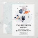 Search for boy astronaut invitations Two the moon