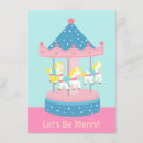 Search for merry birthday invitations Merry go round