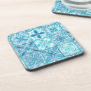 Search for and blue abstract barware Floral