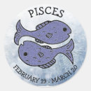 Search for pisces zodiac sign stickers Blue