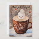 Search for marshmallow hot chocolate christmas cards Winter