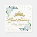 Search for sweet 16 napkins Glitter