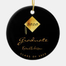 Search for graduation cap christmas tree decorations Gold