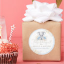 Search for blue elephant baby shower stickers Thank you