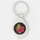 Search for red roses key rings Butterfly