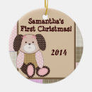 Search for girl and dog christmas tree decorations Animal