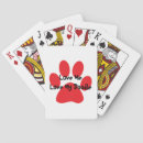 Search for dog paw print playing cards Cute