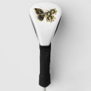 Search for butterflies golf head covers Black