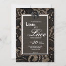 Search for linen wedding invitations Lace