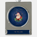 Search for navy blue and silver christmas tree decorations Vintage