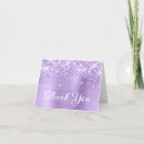 Search for lavender thank you cards Glitter