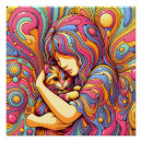 Search for funky cat art Retro