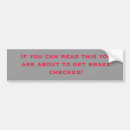 Search for brake check bumper stickers Car