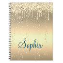 Search for metallic gold notebooks Sparkle