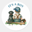 Search for vintage baseball stickers Dog
