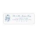 Search for floral address stickers Chinoiserie