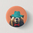 Search for cute animals badges Watercolor
