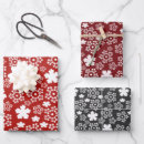 Search for red star wrapping paper Snowflakes