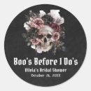 Search for skull round stickers Bridal shower