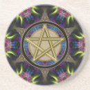Search for paganism coasters Pentacle