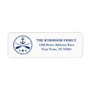 Search for nautical rope return address labels Anchor