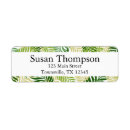 Search for fern leaves return address labels Green