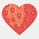 Search for red strawberry stickers Heart