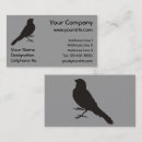 Search for birds business cards Silhouette