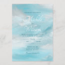 Search for clouds wedding invitations Blue