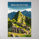 Search for machu picchu posters Vintage travel