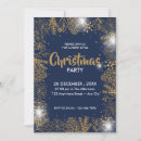 Search for navy gold christmas invitations Xmas