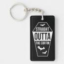 Search for goth rectangular key rings Halloween