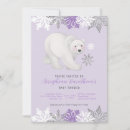 Search for polar bear baby shower invitations Winter wonderland