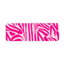 Search for zebra print return address labels Trendy